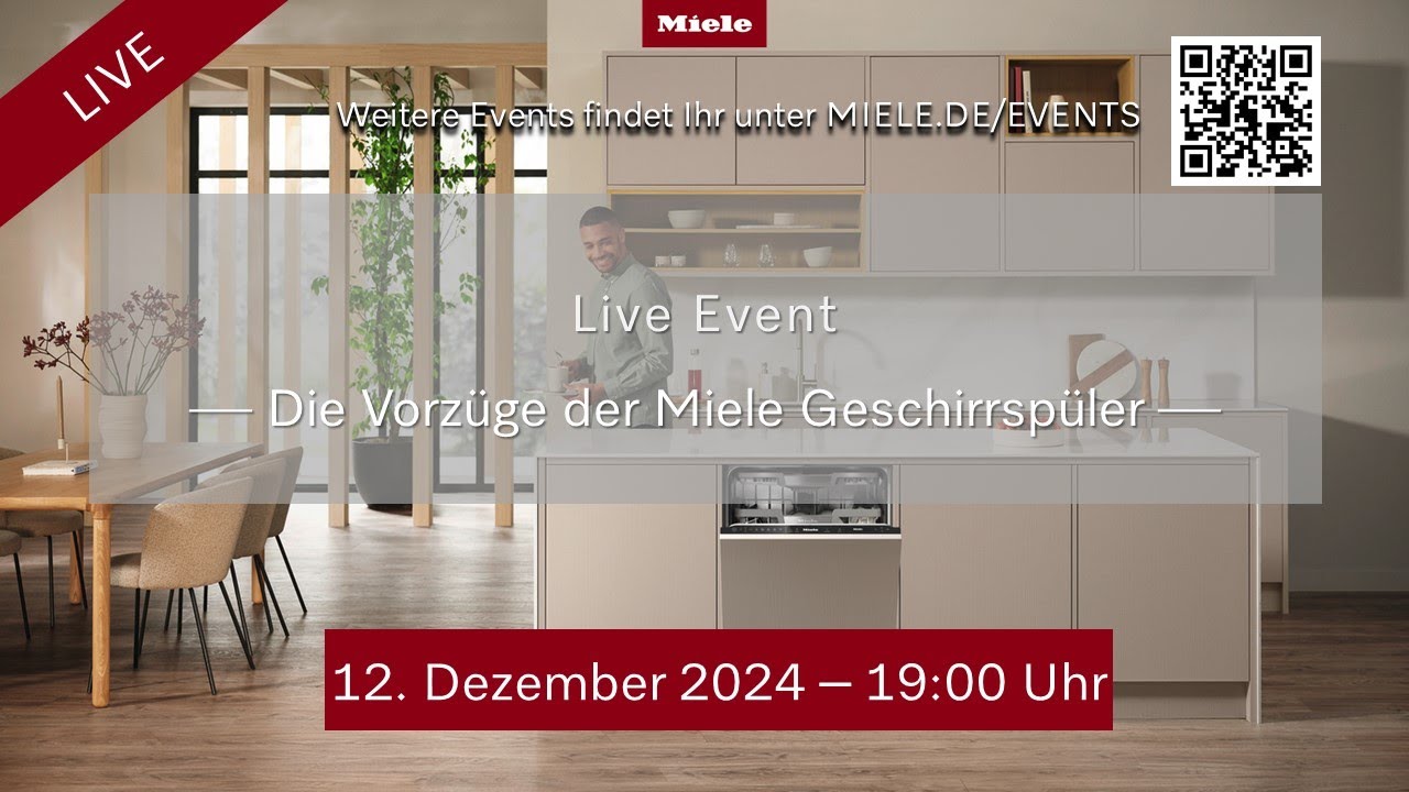 Live Event: Entdecke unsere Geschirrspüler! - Perfekt für die stressfreie Weihnachtszeit! 🎄