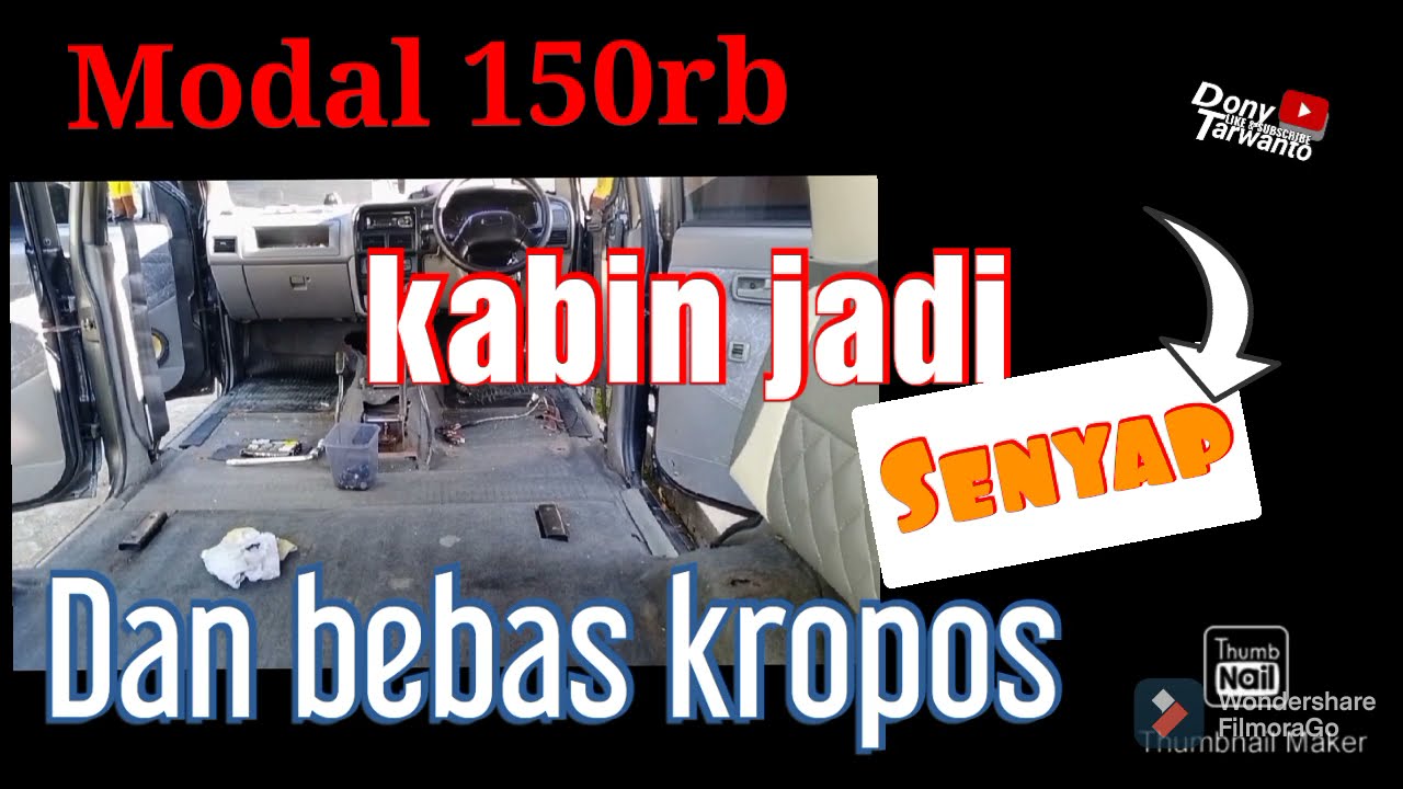 ganti peredam mobil II peredam lama bikin karat & kropos