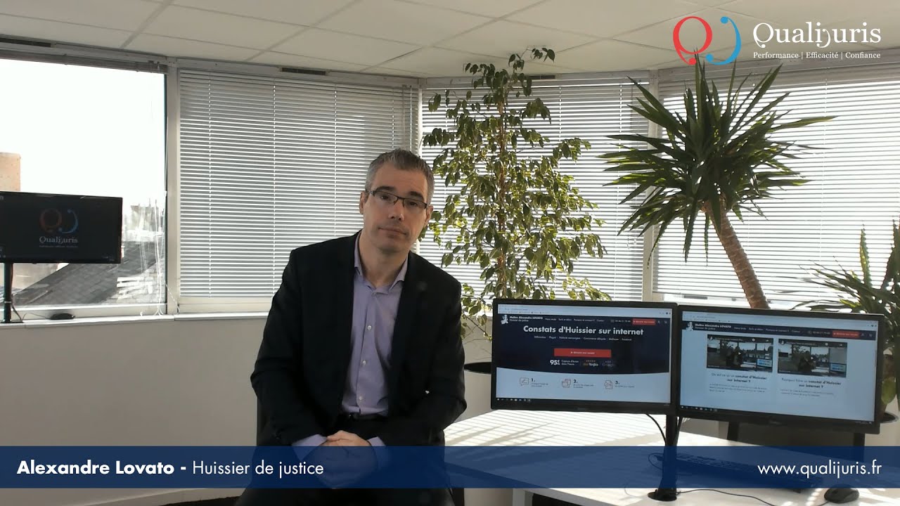 Le constat de vidéo sur internet par Huissier