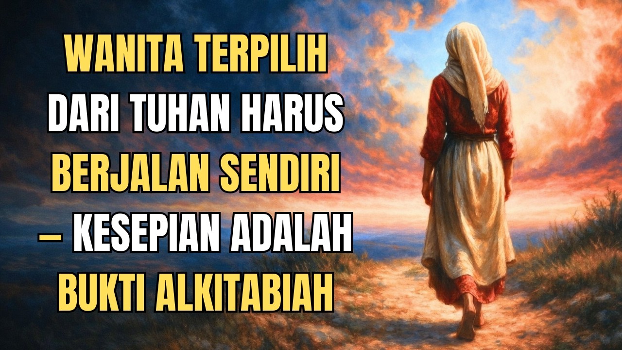 WHY WANITA TERPILIH dari TUHAN Harus BERJALAN SENDIRI — KESEPIAN Adalah BUKTI ALKITABIAH