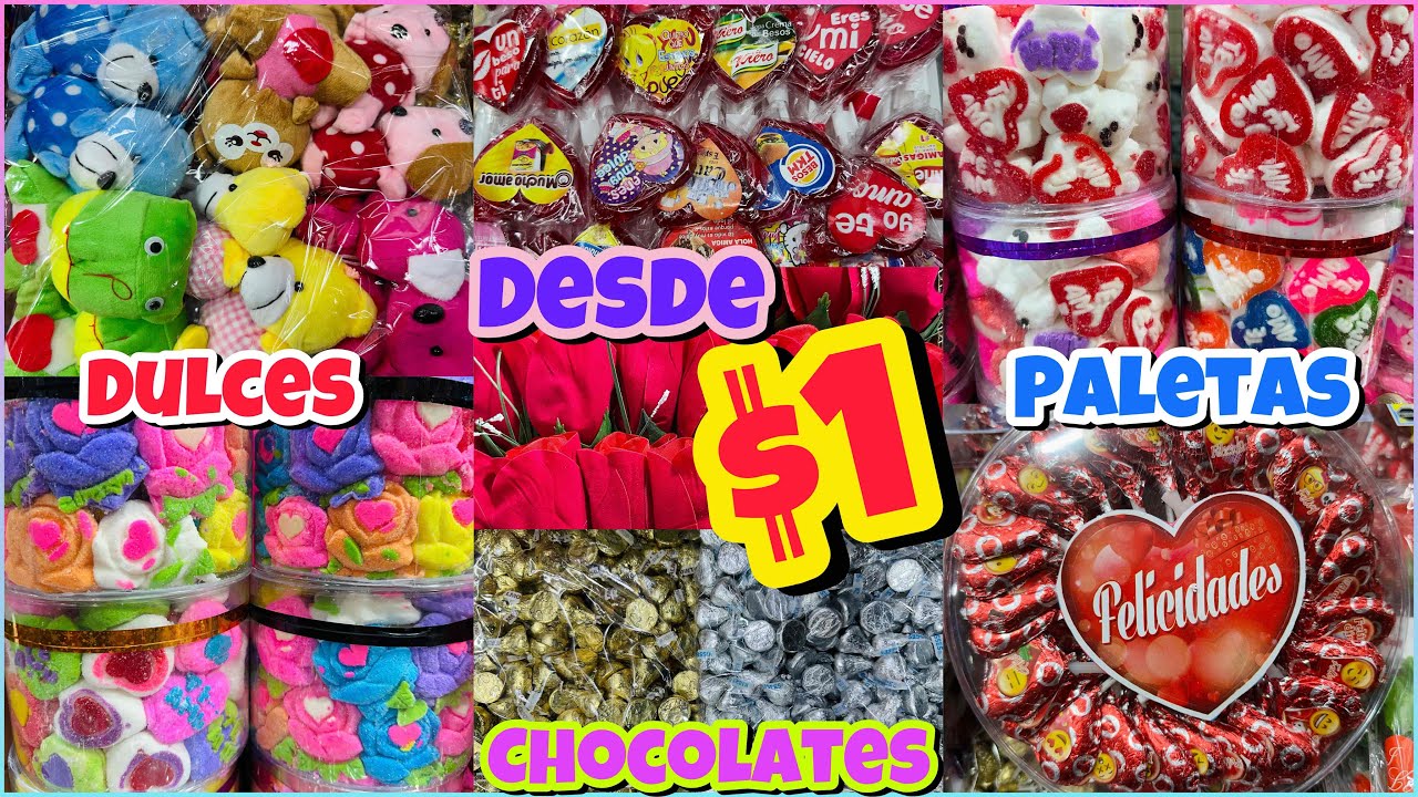 🍫DULCES Y CHOCOLATES en SAN CIPRIAN, BOMBONES PARA BROCHETA, PALETAS 🍭¡DESDE $1 PESO!🤑CENTRO CDMX