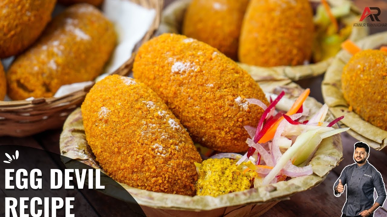 अंडे का मजेदार स्नैक | Egg Devil Recipe in Hindi l Egg Recipes | Atanur Rannaghar hindi