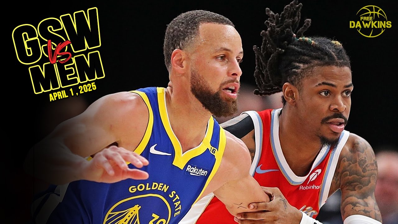 Golden State Warriors vs Memphis Grizzlies Full Game Highlights | April 1, 2025 | FreeDawkins