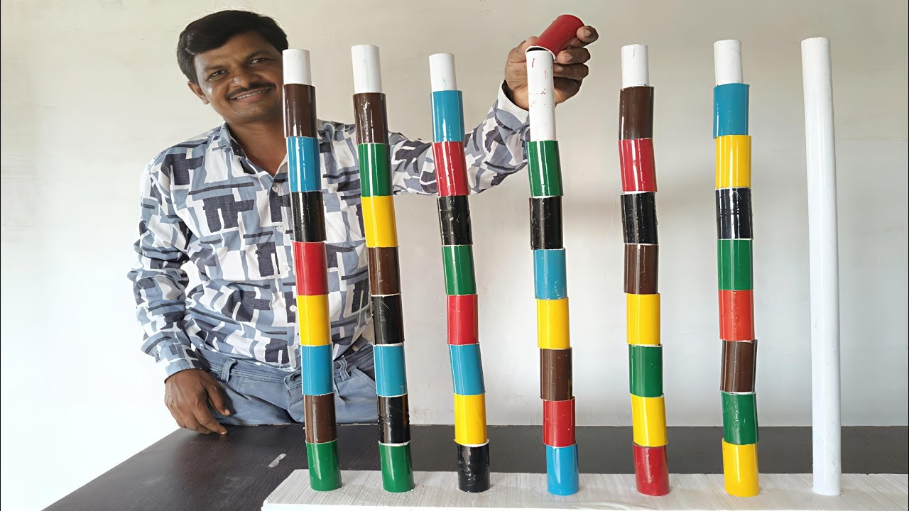 Coloring cylinders matching game challenge video !! Mast Challenge 