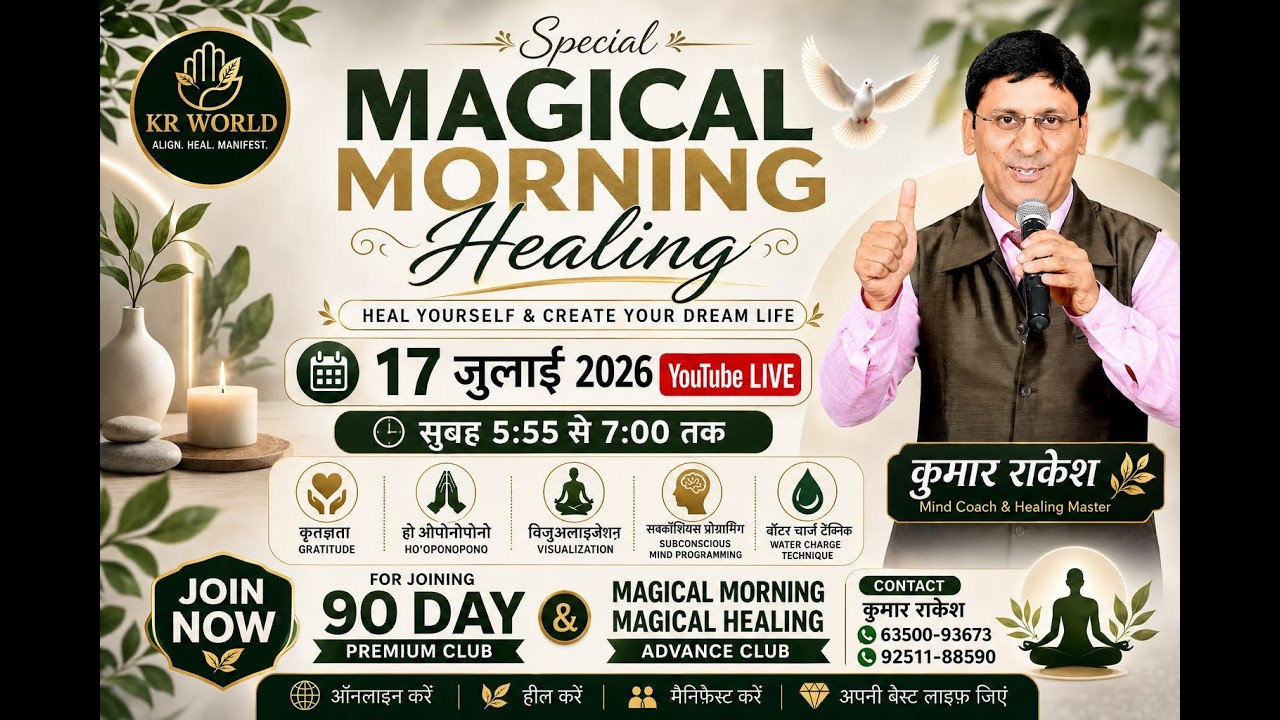 Magical Morning Healing Live | Kumar Rakesh World