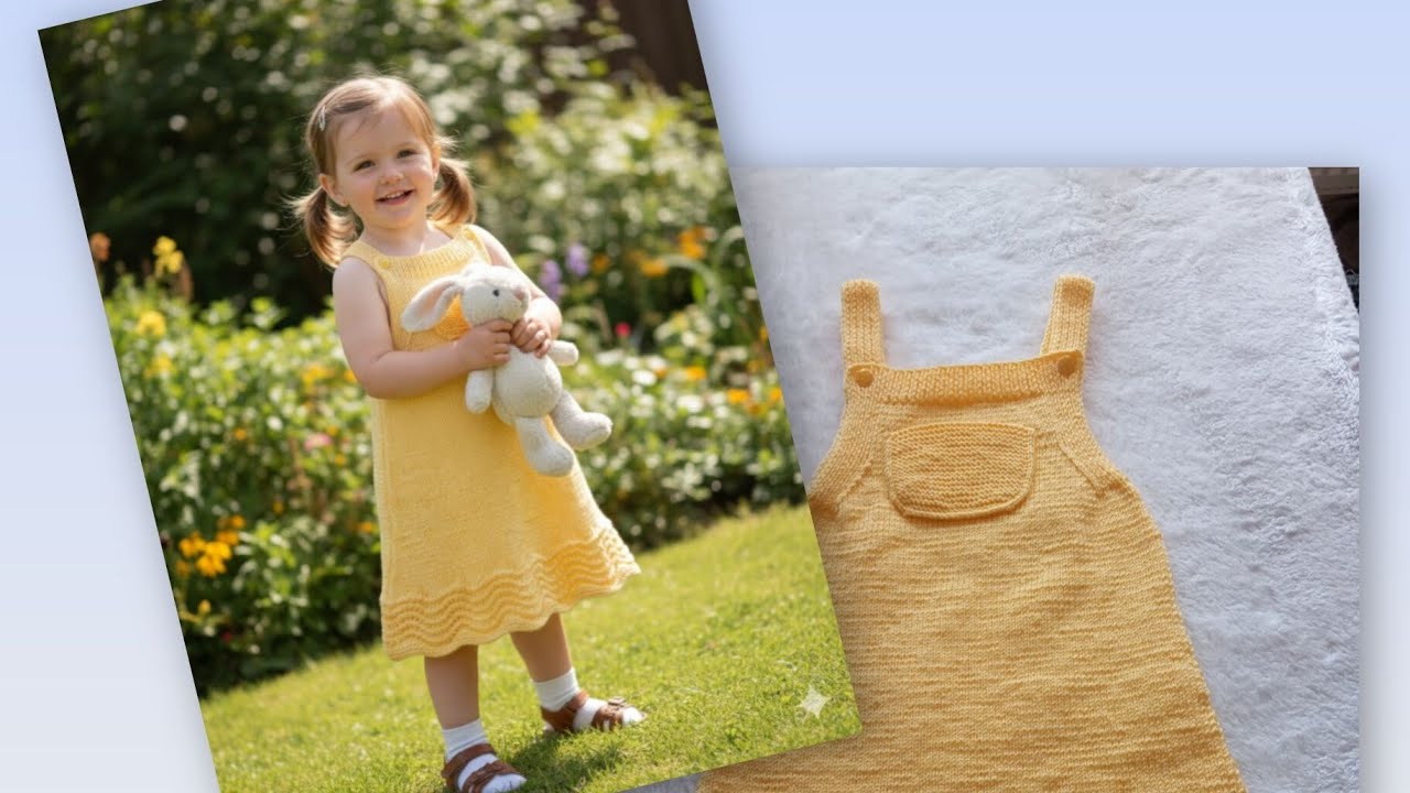 Kolay askılı elbise 3 yaş için Easy sleeveless dress for 3-year-olds. #DIY