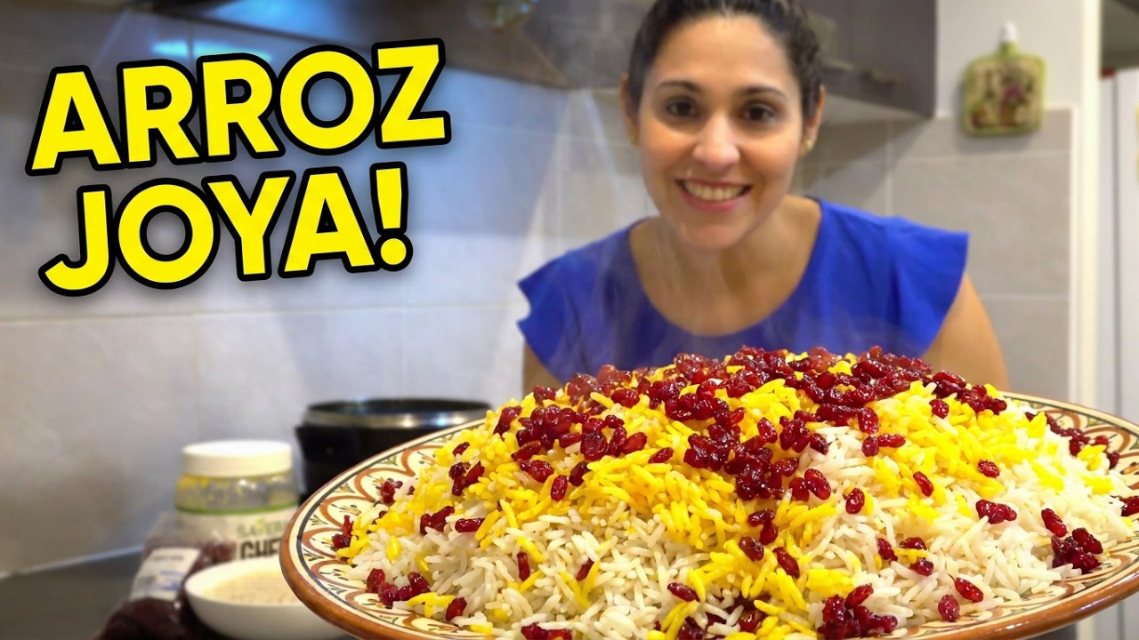 ARROZ PERSA con BARBERRIES (agracejos rojos) Zereshk Polow la joya de la comida Iraní