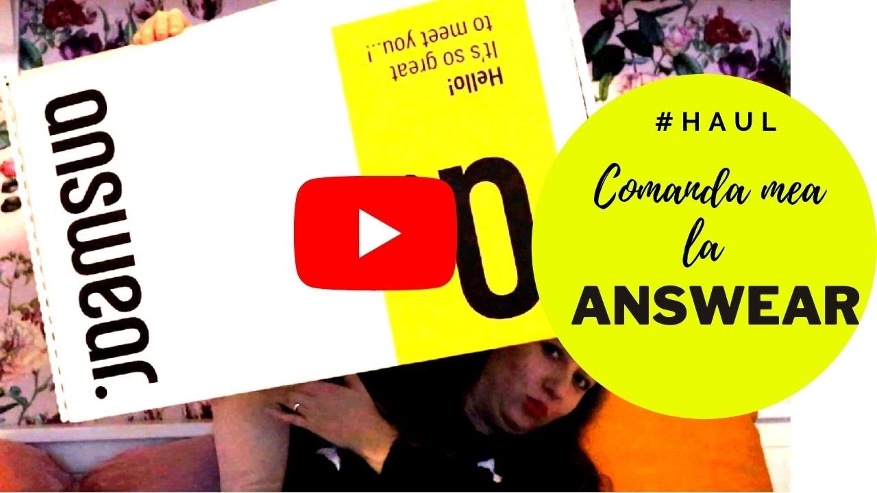 HAUL ANSWEAR: CUM S-A DESFĂȘURAT COMANDA MEA ONLINE #haul