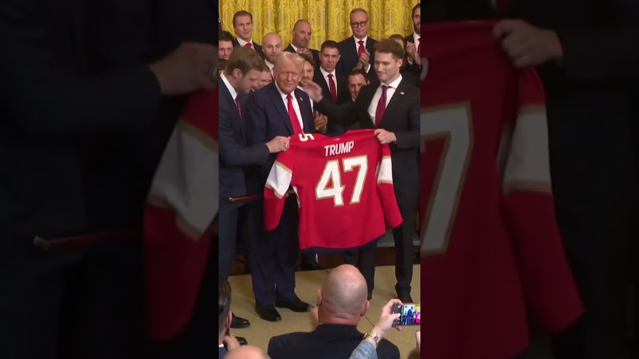 Trump Honors Stanley Cup Champions Florida Panthers in Historic Visit! | DRM News | AD1B