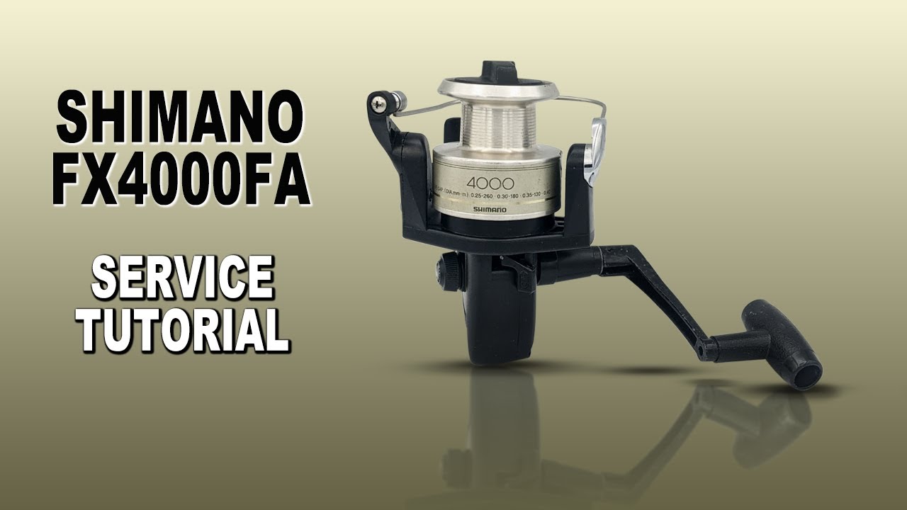 Shimano FX4000FA Difficult Crank - How To Fix + Rebuild - Fishing Reel Repair