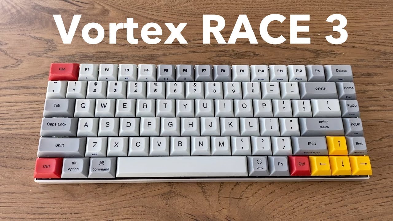 Vortex Race 3 Keyboard revision and clean up