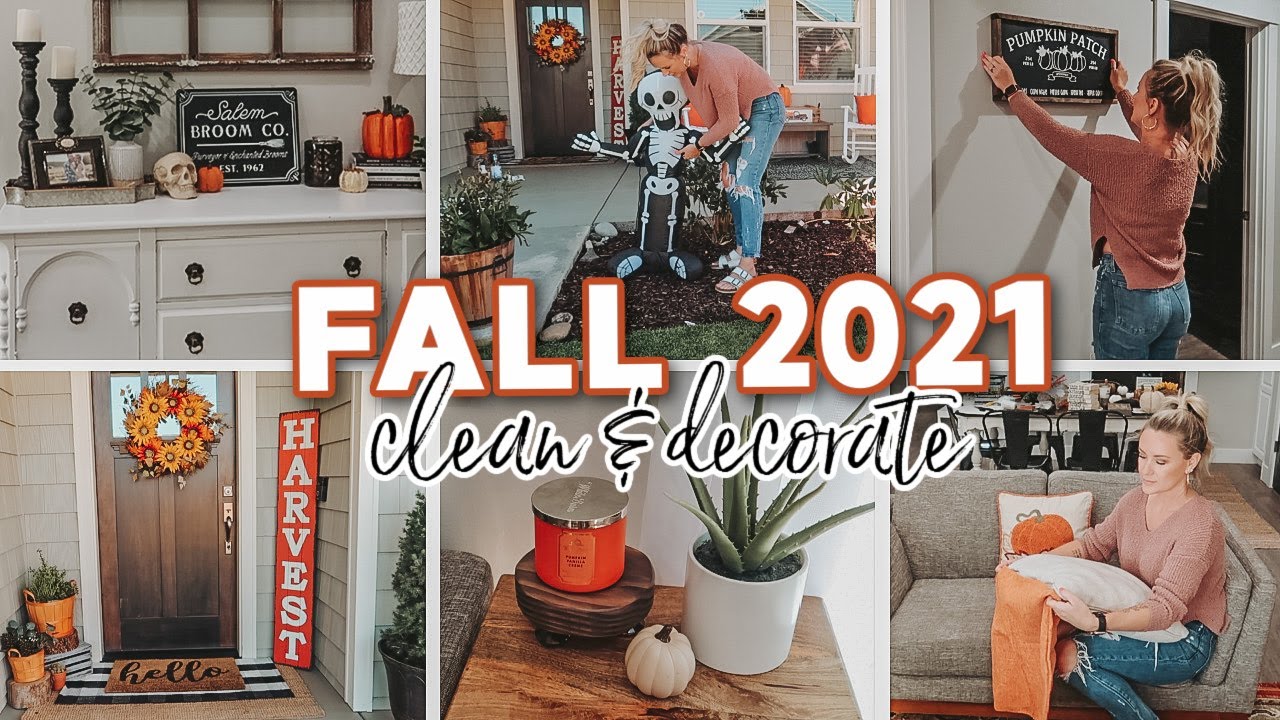 Relaxing FALL Clean & Decorate With Me // Fall 2021 // (Halloween & Fall Decor)