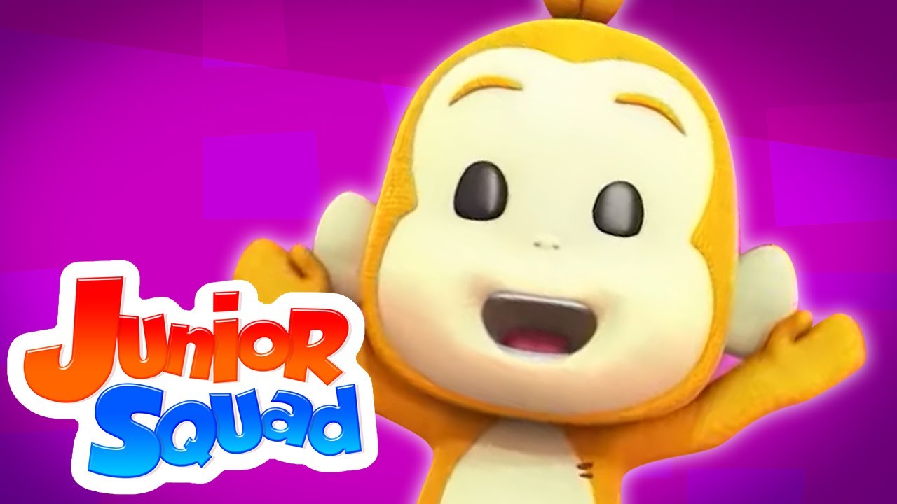 Paanch Chote Bandar | Five Little Monkey Hindi Mein | Junior Squad Ke Mazedaar Gaane | Aloo Bola