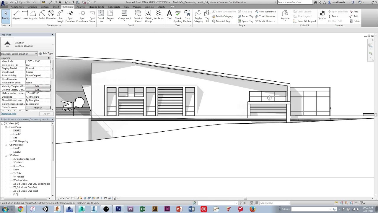 Revit Presentation Elevation