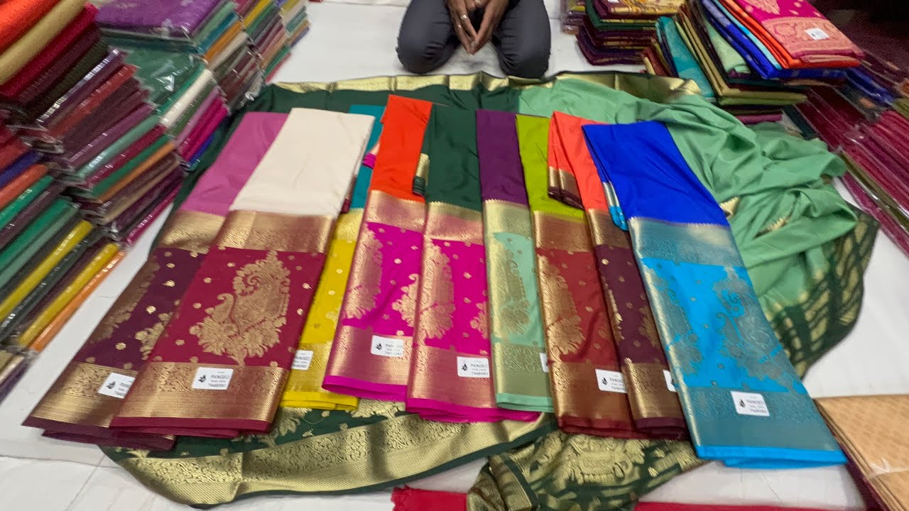 wow!🔥175/-Unbelievable price 😍 Budget friendly Unique style Sarees wholesale in Chickpet Bengaluru
