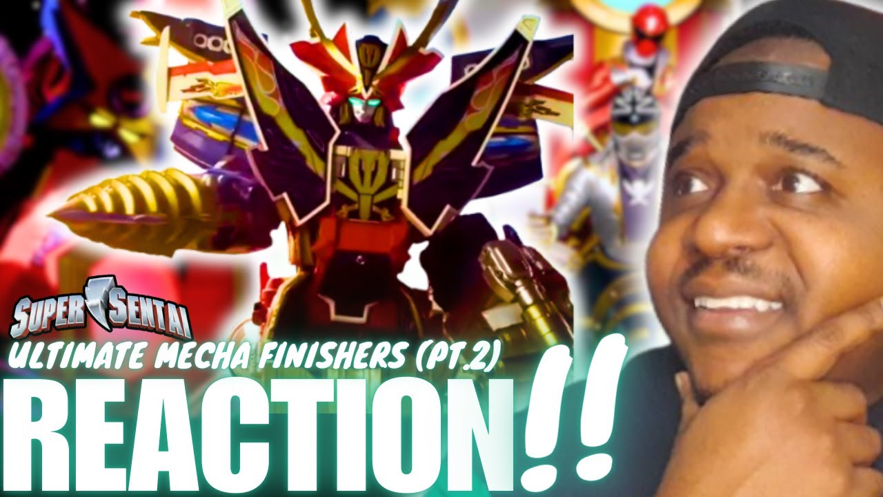 Реакция на все комбинации и завершающие приемы роботов из Super Sentai Ultimate (Лайвмен-Бунбомге...