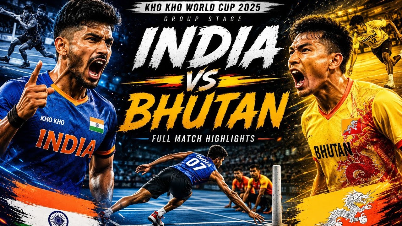 INDIA 🇮🇳 vs BHUTAN 🇧🇹 | MEN&rsquo;S KHO KHO HIGHLIGHTS 🔥 | EPIC BATTLE ⚡ | WORLD CUP 2025