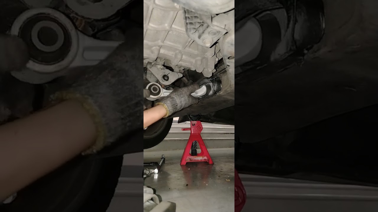 This is how I replace the rear engine support. Hope you watch my video till end. #automobile 