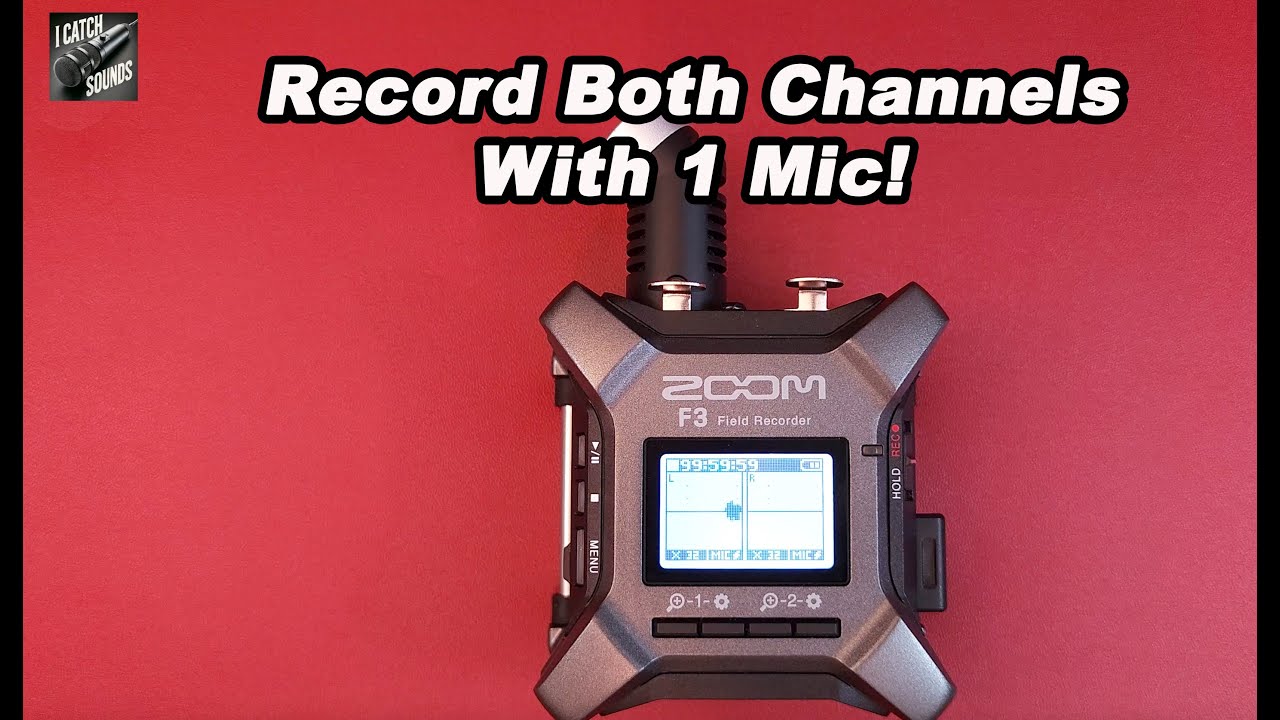 Zoom F3 Record Both Channels with One Mono Mic (Step-by-Step Guide)