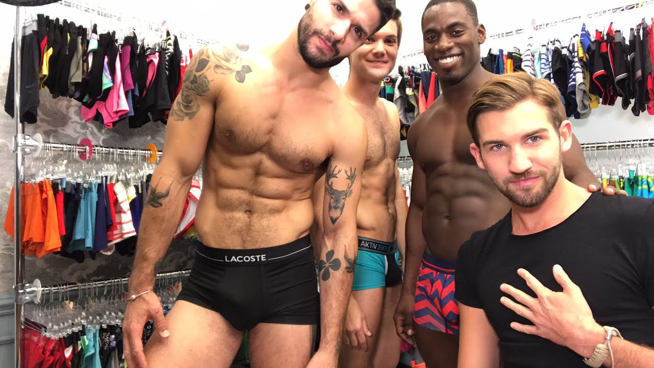 Trying on underwear!