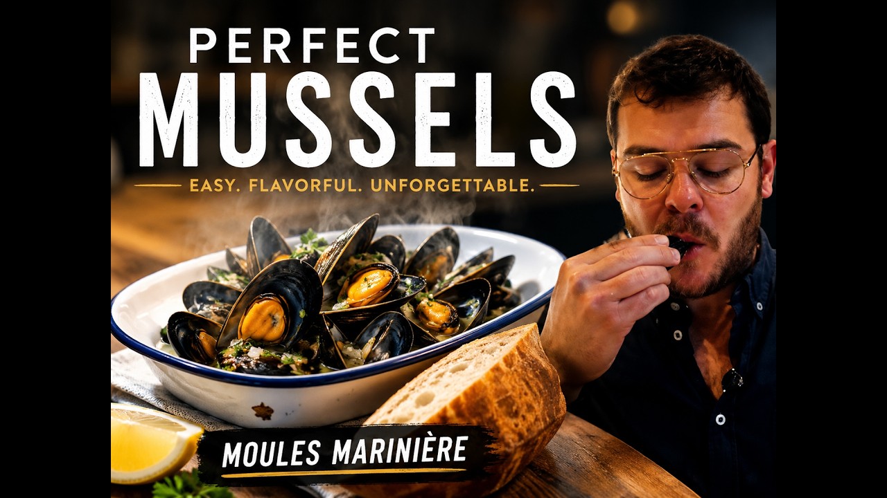 AMAZING Mussels recipe - Moules Mariniere