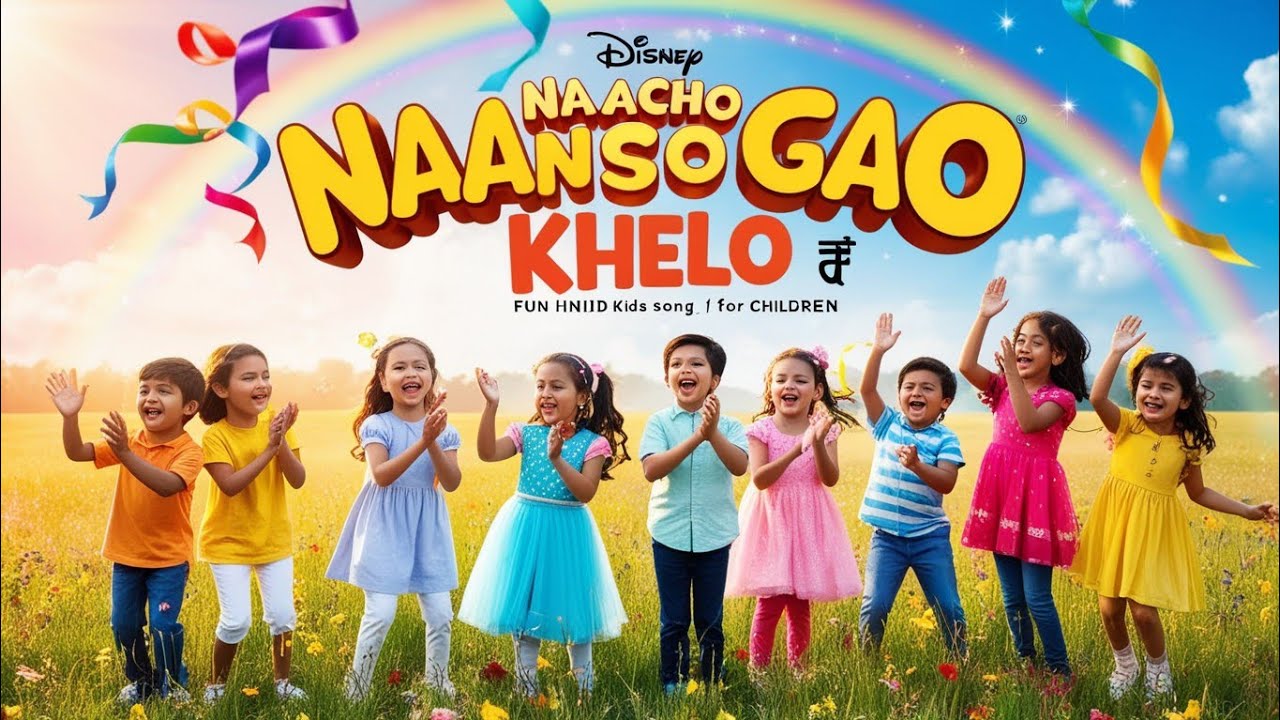 Naacho Gao Hanso Khelo | Fun Hindi Kids Song | Nursery Rhyme for Children