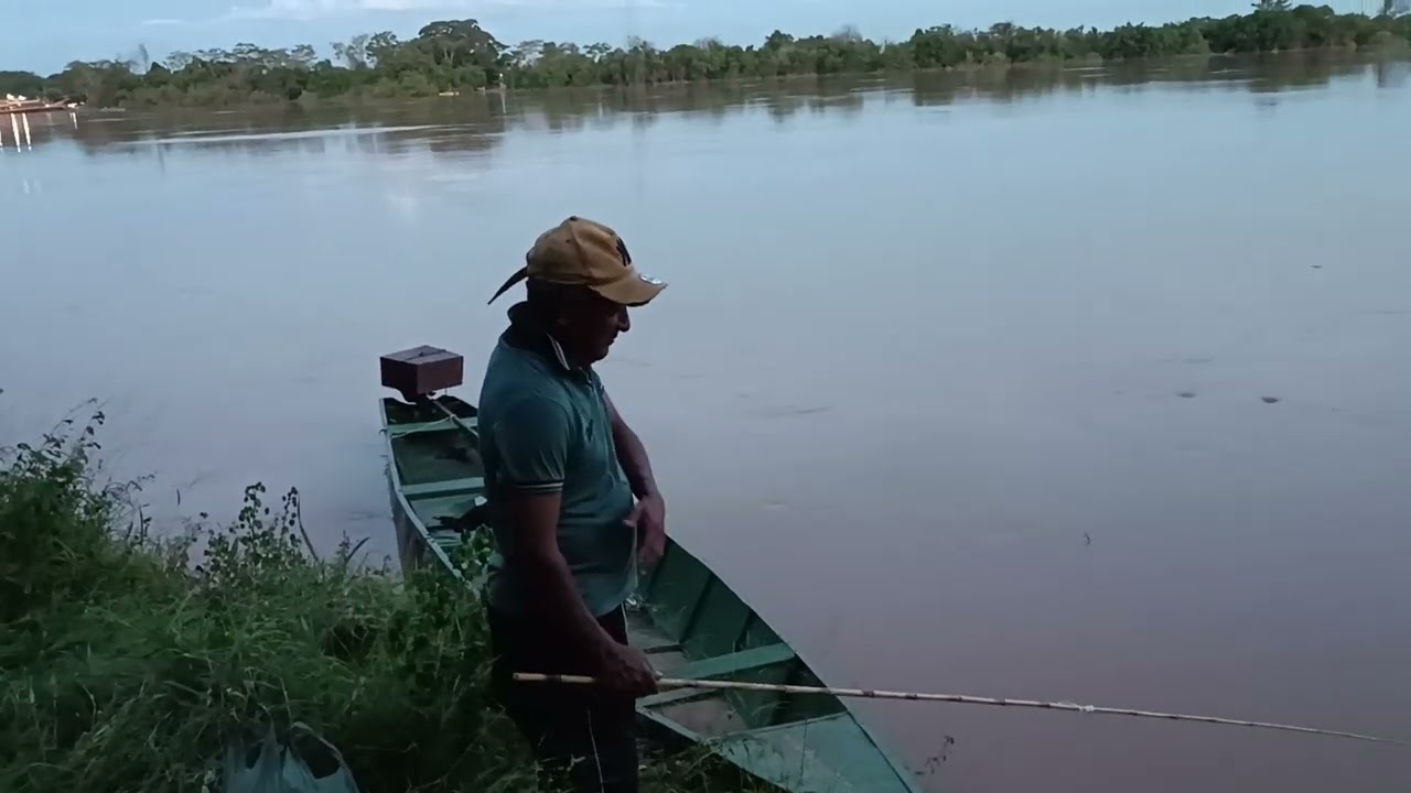 Rio São Francisco tá enchendo aqui em manga 