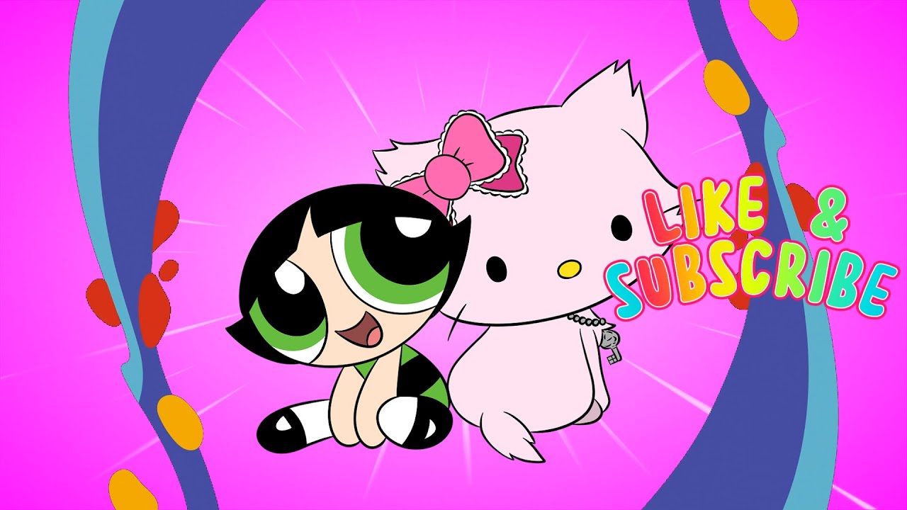 How to Draw Powerpuff Girls Buttercup and Hello Kitty Charmmy drawing and coloring video @drawtube28