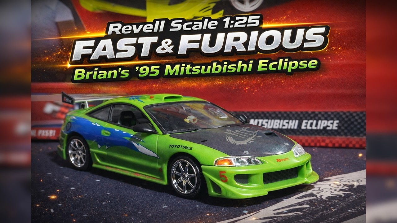Revell Brian's Mitsubishi Eclipse | Fast & Furious 1:25 Scale Full Build