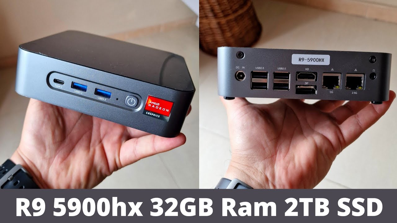 O Mini PC MAIS POTENTE com Ryzen 9 5900hx, é um monstro!