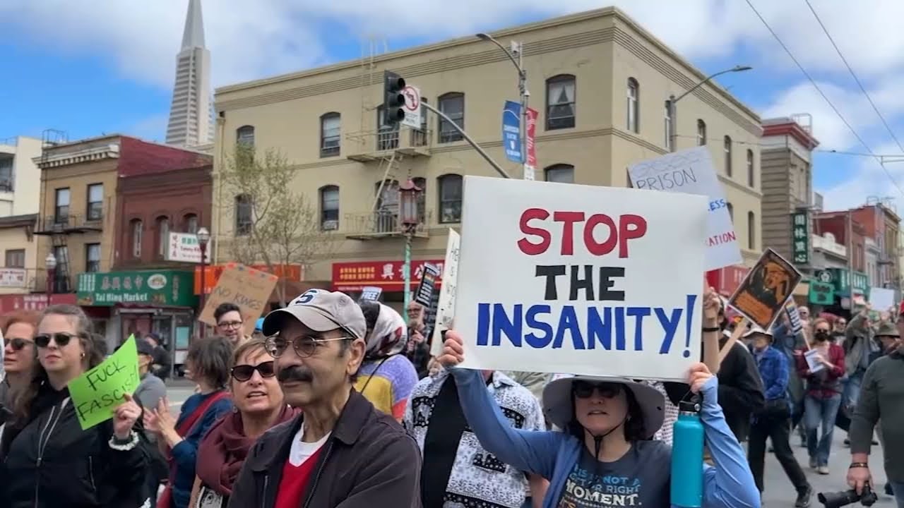 Trump protest takes over the streets of San Francisco: 'They're stealing our democracy'