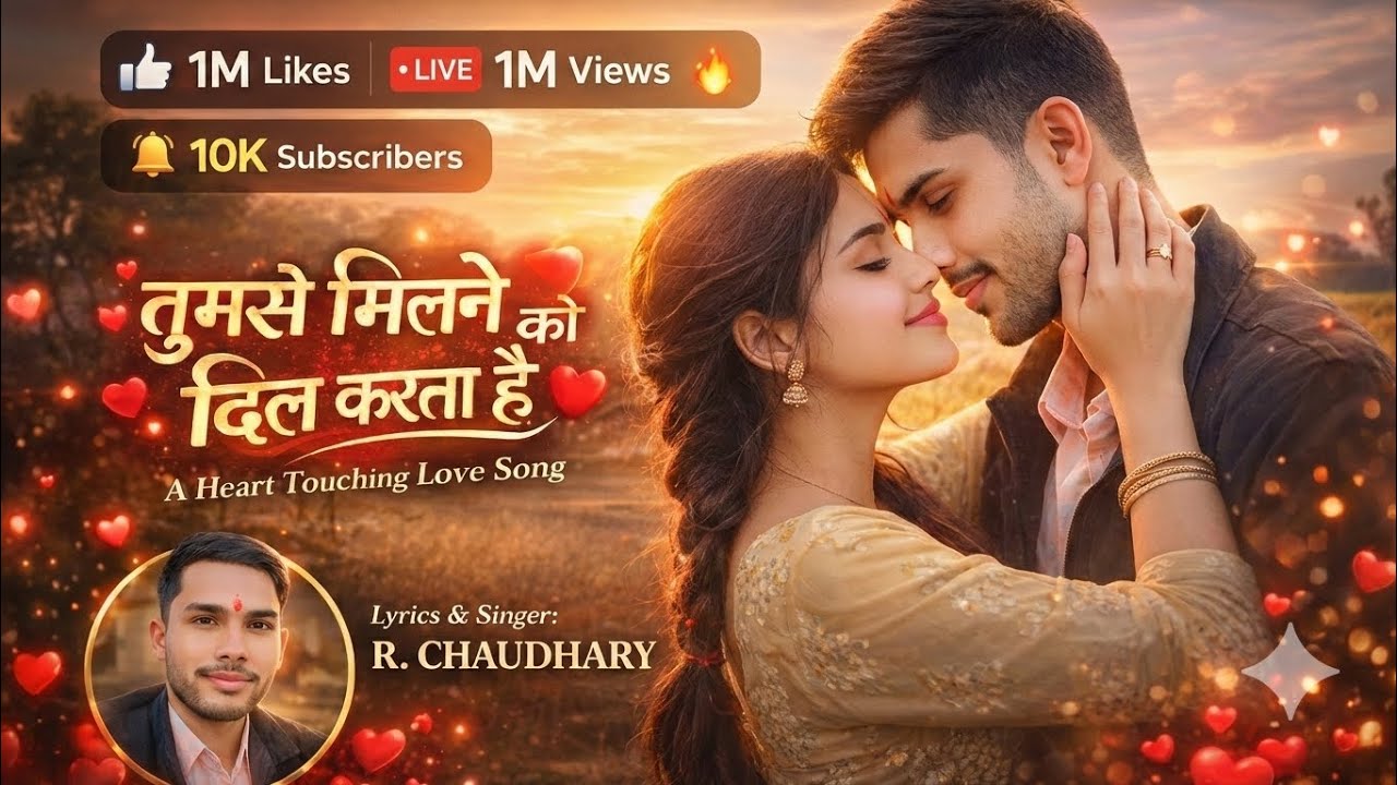 #video तुमसे मिलने को दिल करता है ❤️ | New Romantic Hindi Song 2026 | R CHAUDHARY#video 