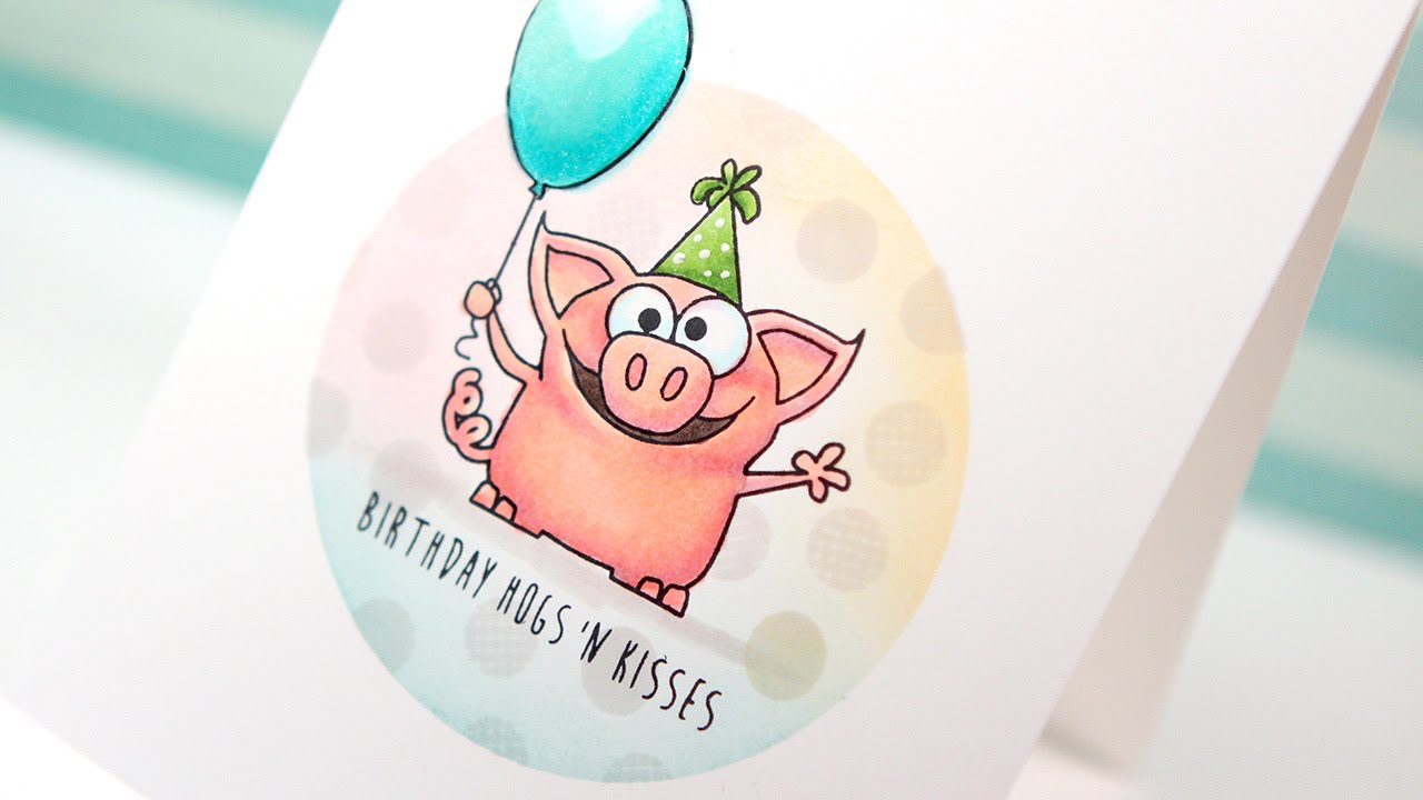 Copic Markers & Simon Birthday Farm Animals - Color Wednesday #53