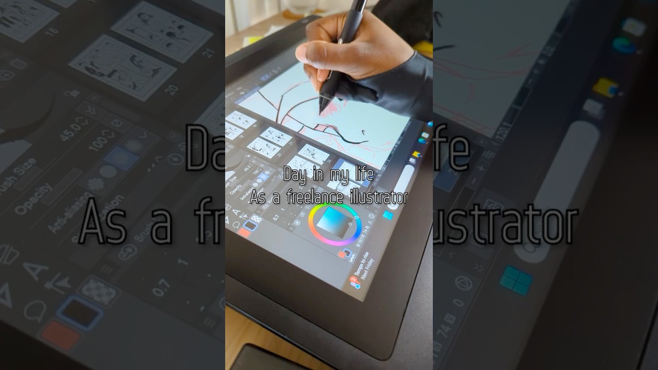 Day In My Life As A Freelance Illustrator in Japan 🌻 #lifestyle #illsutrator