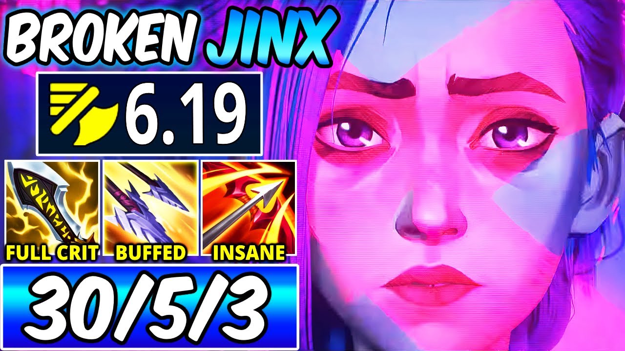 WILDARROWS JINX IS SO BROKEN! 6.19 ATTACK SPEED JINX FULL CRIT ADC | Best Build & Runes S+ GAMEPLAY