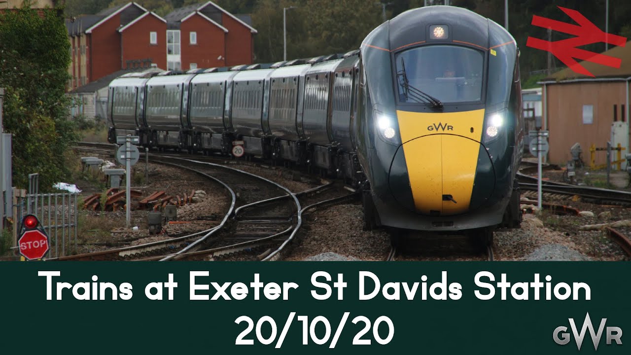 Trains at Exeter St Davids Station (20/10/20)