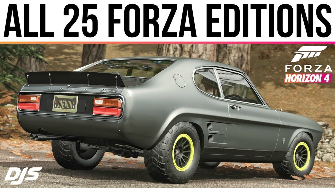 Forza Horizon 4 - ALL 25 FORZA EDITION CARS!!!