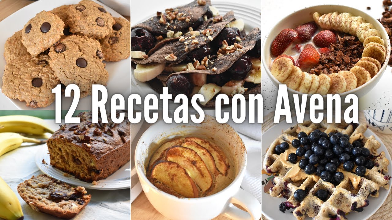12 RECETAS CON AVENA QUE TIENES QUE HACER YA! 😳🧇 veganas y sabrosonas