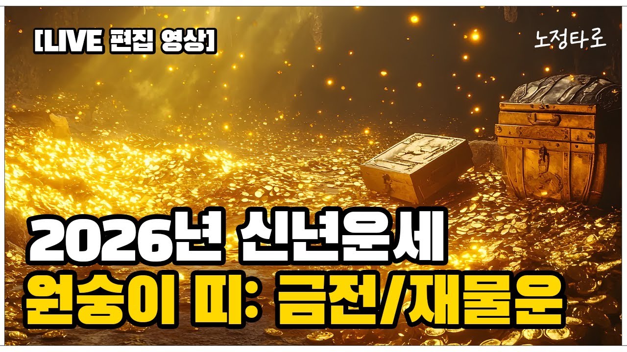 [타로 라이브]🐵2026년 원숭이띠 신년운세🐵 새해에 재물복 금전운이 들어올까💰