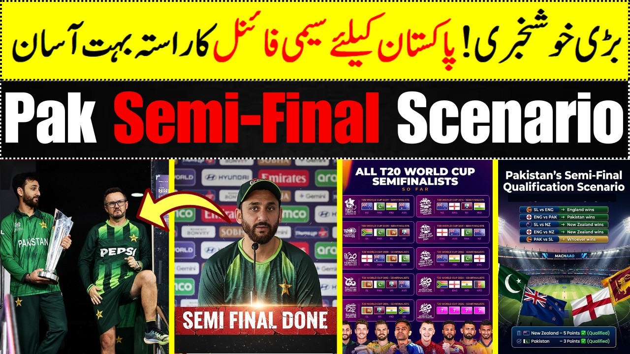 Great news! Semi-Final Qualification Scenario for Pakistan Team in T20 World cup 2026