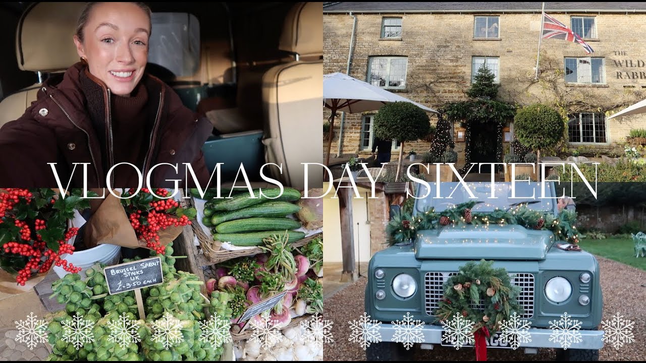 The Cotswolds Festive Defender Run & lunch at The Wild Rabbit✨ Vlogmas Day 16