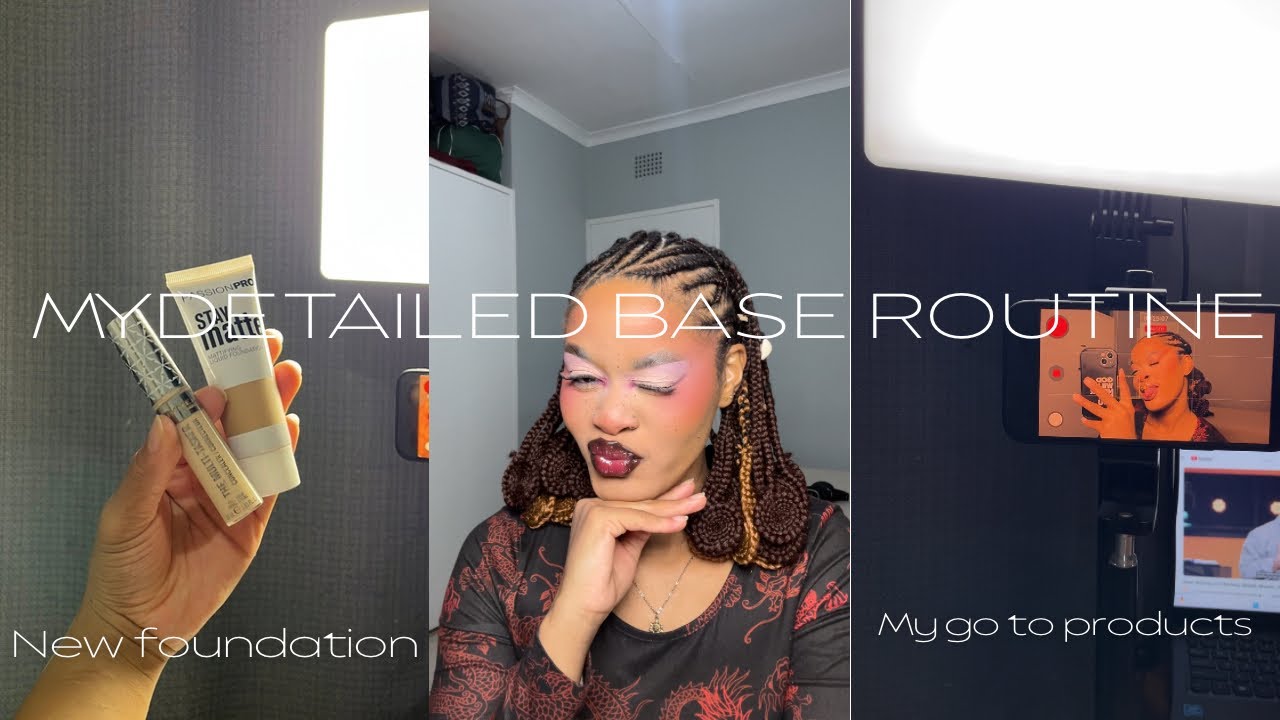 My detailed base routine | NEW foundation in my MU bag