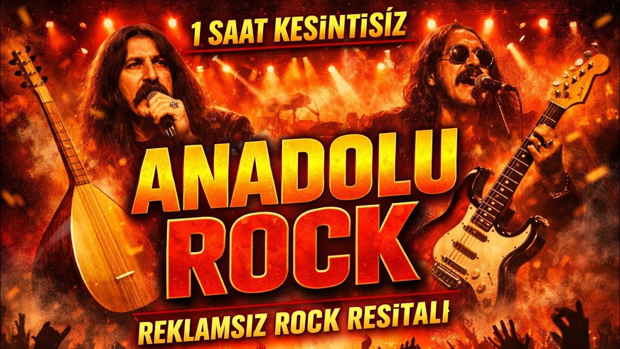  1 Saat Kesintisiz Anadolu Rock |  Ruhunuza Dokunacak Özgün Şarkılar | 🎸En Damar Anadolu Rock Mix 