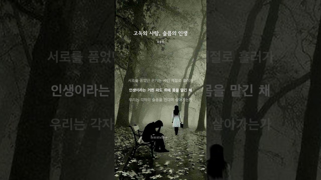 고독의 사랑, 슬픔의 인생