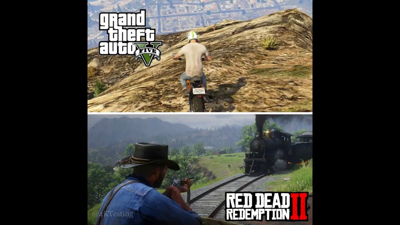 GTA 5 vs RDR 2 comparison #1