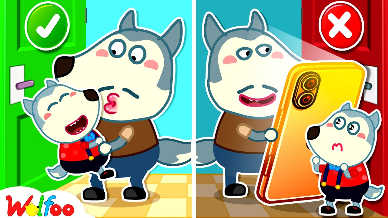Play With Me, Daddy! Dad is Always on His Phone!| Cartoons For Kids | Wolfoo Family