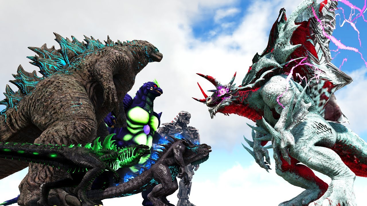 TEAM GODZILLA vs. KAITAN PRIME | ARK Kaiju Battle 🦎