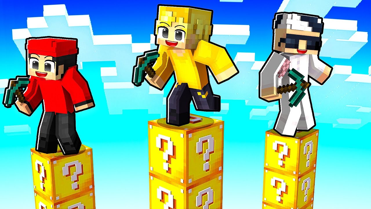 برج اللكي بلوك في ماين كرافت 😨🔥