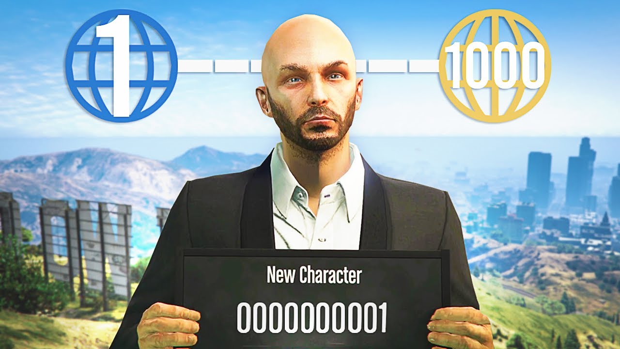 Я начал с 1-го уровня в GTA Online.