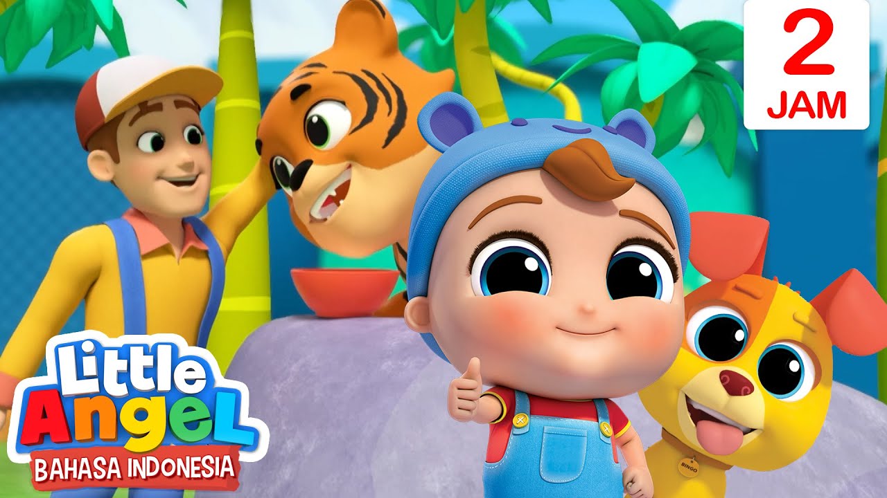 Ke Kebun Binatang, Bertemu Hewan🦁🐘🦒🐵 | Little World Bahasa Indonesia | Kartun dan Lagu Anak